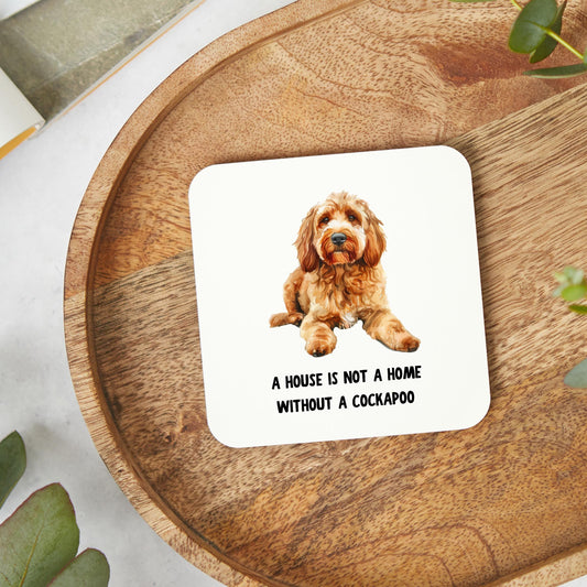 Cockapoo Gift, Cockapoo Coaster, Dog Lover, Cute Coaster, Funny Coaster