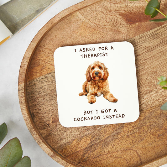 Cockapoo Gift, Cockapoo Coaster, Dog Lover, Cute Coaster, Funny Coaster