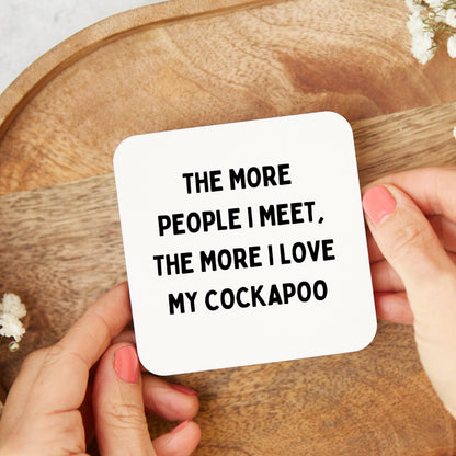 Cockapoo Gift, Cockapoo Coaster, Dog Lover, Cute Coaster, Funny Coaster