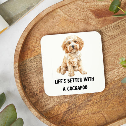 Cockapoo Gift, Cockapoo Coaster, Dog Lover, Cute Coaster, Funny Coaster